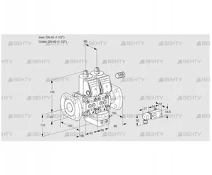 VCV2E40F/40F05NVKWR/2-PP/3-PP (88104359) Клапан с регулятором соотношения Kromschroder