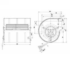 Центробежный вентилятор ebmpapst D3G133DD6713