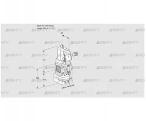 VAD2-/40R/NYGR-100A (88027468) Газовый клапан с регулятором давления Kromschroder