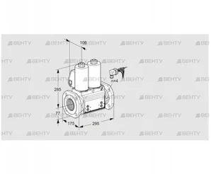 VCS665F05NNKLB/PPPP/PPPP (88204424) Сдвоенный газовый клапан Kromschroder