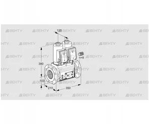 VCS8100F05NNWSR3E/PPPP/PPEP (88203378) Сдвоенный газовый клапан Kromschroder