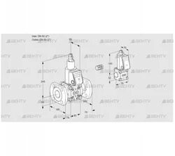 VAS3E50F/50F05LWR/PP/BS (88107706) Газовый клапан Kromschroder