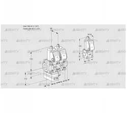 VCG2T40N/40N05GANQR/PPPP/PPZS (88104678) Клапан с регулятором соотношения Kromschroder