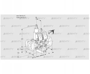 VCG3E50F/50F05LGEWR/PPPP/PPPP (88107545) Клапан с регулятором соотношения Kromschroder