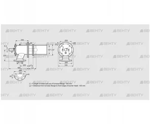 ZIC 200RB-100/135-(20)D (84277622) Газовая горелка Kromschroder