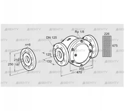 GFK 125F10-3 (81945010) Газовый фильтр Kromschroder