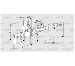 ZMI 25B900R (84234090) Пилотная горелка Kromschroder