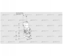 VAG2T-/40N/NQGLAA (88031822) Газовый клапан с регулятором соотношения Kromschroder