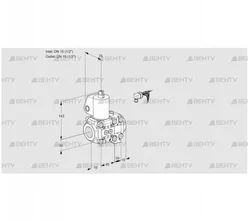 VAS1E15R/15R05NVWL/PP/PP (88105715) Газовый клапан Kromschroder