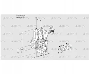 VCG3E50R/50R05NGEWGR8/-3PP/PP-4 (88103908) Клапан с регулятором соотношения Kromschroder