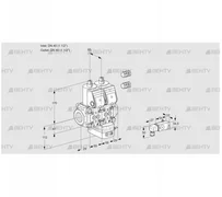 VCG2E40R/40R05NGNWR3/2-PP/PPPP (88100612) Клапан с регулятором соотношения Kromschroder