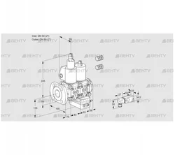 VCG3E50F/50R05LGEWL3/PPPP/PP3- (88107214) Клапан с регулятором соотношения Kromschroder