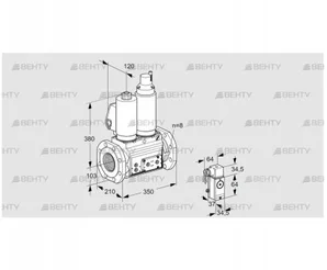 VCS8T100A05NLQSLE/PPPP/4-P4 (88204638) Сдвоенный газовый клапан Kromschroder