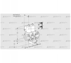 VCG2E50R/50R05NGEVWSL8/PPPP/PPPP (88102852) Клапан с регулятором соотношения Kromschroder