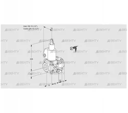 VAS1E15R/15R05LVWL/PP/PP (88104719) Газовый клапан Kromschroder