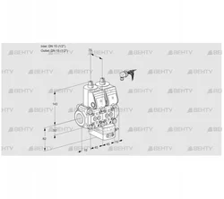 VCG1E15R/15R05NGEWR/PPPP/PPPP (88100624) Клапан с регулятором соотношения Kromschroder