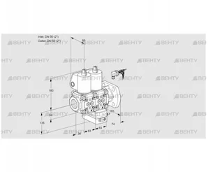 VCG3E50R/50F05NGEWL/PPPP/PPPP (88100972) Клапан с регулятором соотношения Kromschroder