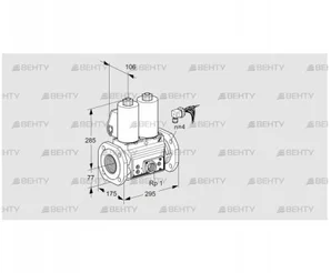 VCS665F05NNWLE/PPEP/PPPP (88207530) Сдвоенный газовый клапан Kromschroder