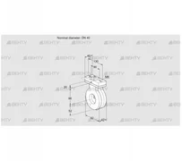 BVA40Z05H (88300188) Дроссельная заслонка Kromschroder