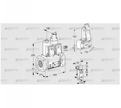 VCS665F05NLWR3E/PPPP/P2Z- (88207185) Сдвоенный газовый клапан Kromschroder