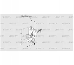 VAS125/-R/NW (88001797) Газовый клапан Kromschroder