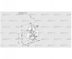 VAG240F/NWAE (88008987) Газовый клапан с регулятором соотношения Kromschroder