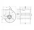 Центробежный вентилятор ebmpapst D4D250CA0201