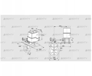 IDR300Z03D350GDW/50-60W30E (88302812) Дроссельная заслонка Kromschroder