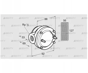 GFK 15R10-6 (81935190) Газовый фильтр Kromschroder