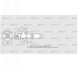 BIC 80LB-300/335-(59)F (84032149) Газовая горелка Kromschroder