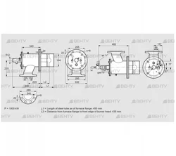 ZIO 200KBL-450/435-(38)D (84277156) Газовая горелка Kromschroder