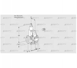 VAS1E20R/20R05LVWR/PP/PP (88104603) Газовый клапан Kromschroder