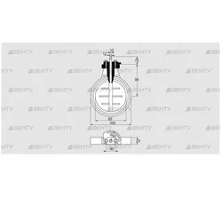 DKR 65Z03F100A (03149286) Дроссельная заслонка Kromschroder