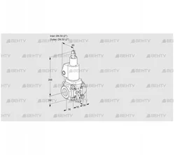 VAS3T50N/LWSL (88014248) Газовый клапан Kromschroder