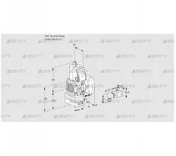 VAG3-/50F/NWAE (88030155) Газовый клапан с регулятором соотношения Kromschroder