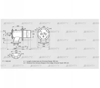 ZIO 200RB-550/335-(20)DB (84099938) Газовая горелка Kromschroder