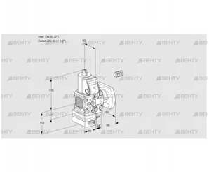 VAG2E50R/40F05FGEVWR/PP/PP (88102312) Газовый клапан с регулятором соотношения Kromschroder