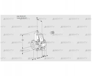 VAS3E50R/50R05NVWR/PP/PP (88106107) Газовый клапан Kromschroder