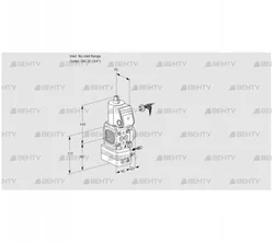 VAG1-/20R/NQAE (88011933) Газовый клапан с регулятором соотношения Kromschroder