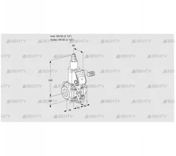 VAS365R/LW (88000048) Газовый клапан Kromschroder