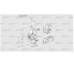 VAG1-/20R/NWAE (88001928) Газовый клапан с регулятором соотношения Kromschroder