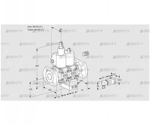 VCV3E50F/50F05LVKWL/MM-3/PP3- (88103776) Клапан с регулятором соотношения Kromschroder