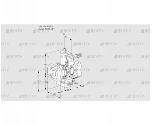 VAH350F/NWAE (88020907) Клапан с регулятором расхода Kromschroder