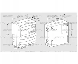 BCU465W2P3C0D1010K1E1-/LM400WF3O0E1- (88680192) Блок управления горением Kromschroder