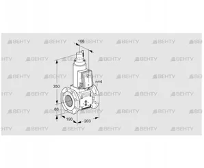 VAS7T80A05LQB/PP/PP (88202826) Газовый клапан Kromschroder