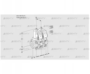 VCS3E50R/50R05NNWSR3/PPPP/PPPP (88102901) Сдвоенный газовый клапан Kromschroder