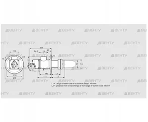 BIC 80HD-300/335-(51)E (84032241) Газовая горелка Kromschroder