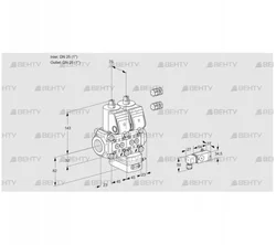 VCG1E25R/25R05NGEWR3/3--3/PP3- (88106774) Клапан с регулятором соотношения Kromschroder