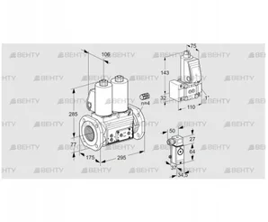 VCS665F05NNKL3E/P3PP/PPZ- (88207477) Сдвоенный газовый клапан Kromschroder