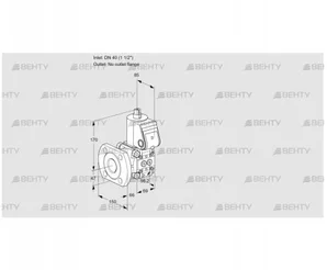 VAS240/-F/NW (88031434) Газовый клапан Kromschroder